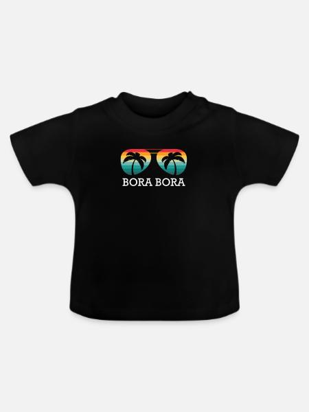 Bora Bora - Baby Bio-T-Shirt mit Rundhals - Schwarz