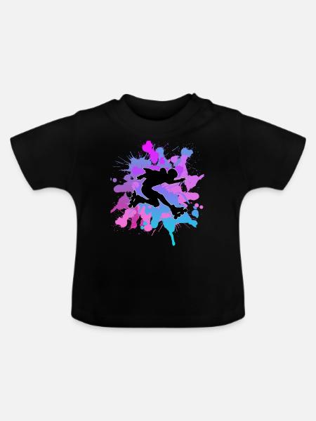 Rollerblades Rollerblades - Baby Bio-T-Shirt mit Rundhals - Schwarz