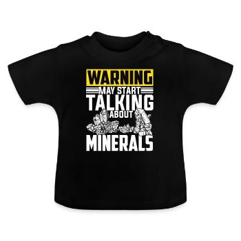 Funny geologist pun - Baby Organic T-Shirt with Round Neck - black - Front