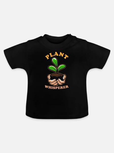 Gärtner Geschenk - Baby Bio-T-Shirt mit Rundhals - Schwarz