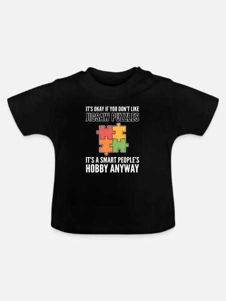 Jeu de puzzle pour les fans de puzzle Puzzle Puzzle - T-shirt bio col rond Bébé - noir