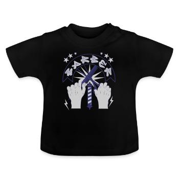Barber - Baby Organic T-Shirt with Round Neck - black - Front