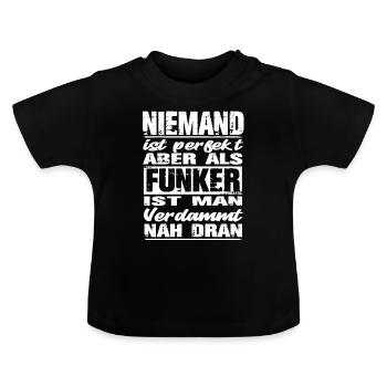 Funker - Baby Bio-T-Shirt mit Rundhals - Schwarz - Vorne