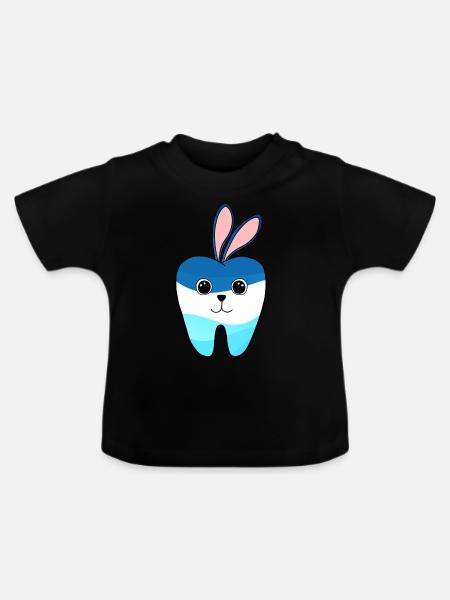 Ostern - Baby Bio-T-Shirt mit Rundhals - Schwarz