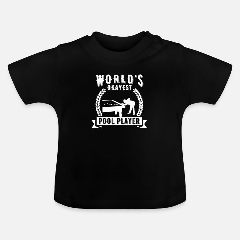 Billard Piscine Billard Billard Boule Billard Billard Cuisine 8Ball - T-shirt bio col rond Bébé - noir