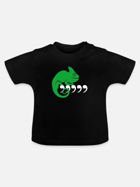 Komma Kamelion - Baby Bio-T-Shirt mit Rundhals - Schwarz