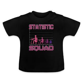 Cadre statistique - T-shirt bio col rond Bébé - noir - Devant