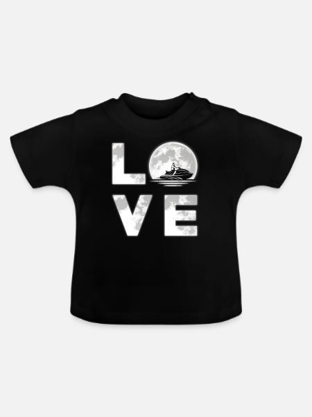 Jetski - Baby Bio-T-Shirt mit Rundhals - Schwarz