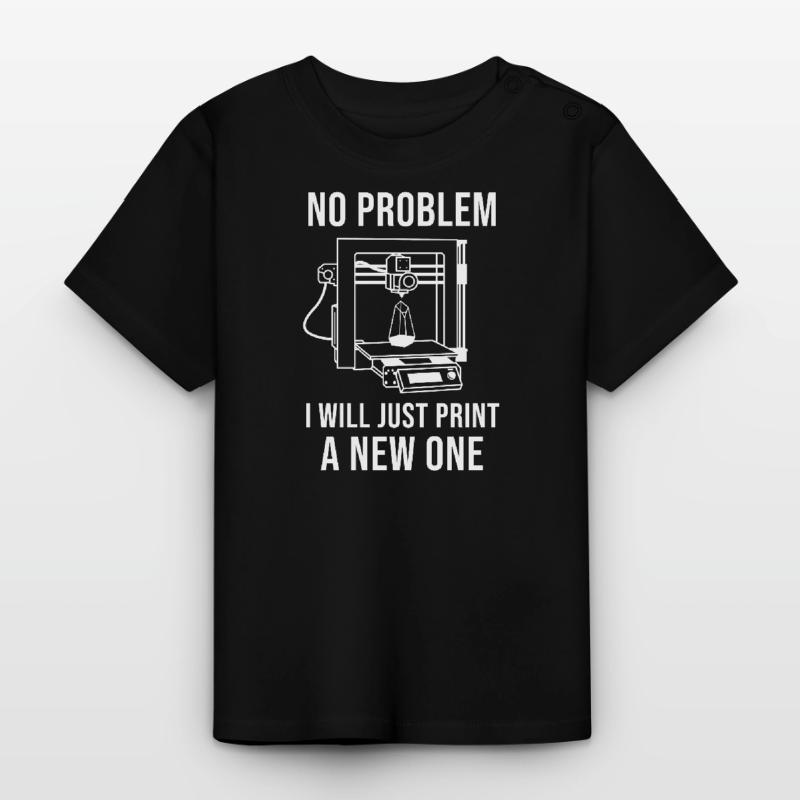 3d Drucker Baby Bio-T-Shirt mit Rundhals