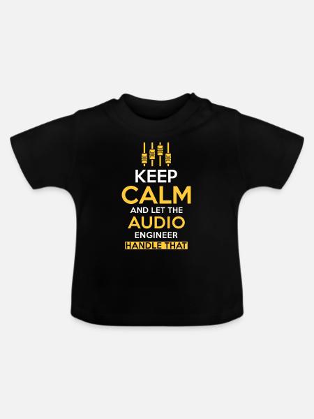 Audio Ingenieur Tontechniker Geschenk - Baby Bio-T-Shirt mit Rundhals - Schwarz