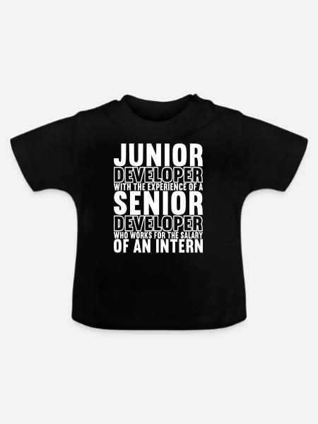 Programmierer Programmieren Informatiker - Baby Bio-T-Shirt mit Rundhals - Schwarz