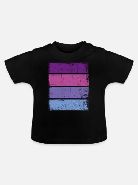 Grunge Hintergrund - Baby Bio-T-Shirt mit Rundhals - Schwarz
