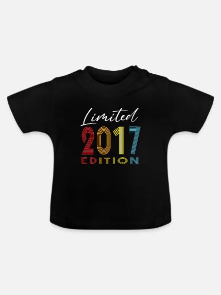 Limited Edition 2017 - Baby Bio-T-Shirt mit Rundhals - Schwarz