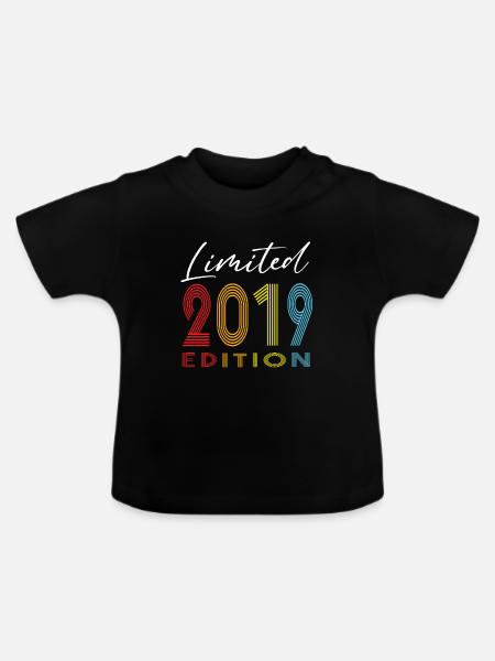 Limited Edition 2019 - Baby Bio-T-Shirt mit Rundhals - Schwarz