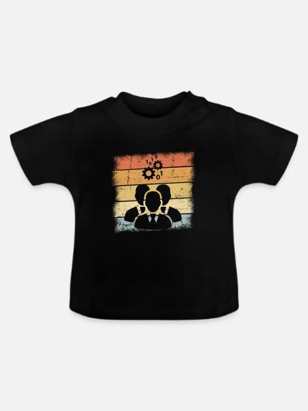 IT Manager - Baby Bio-T-Shirt mit Rundhals - Schwarz