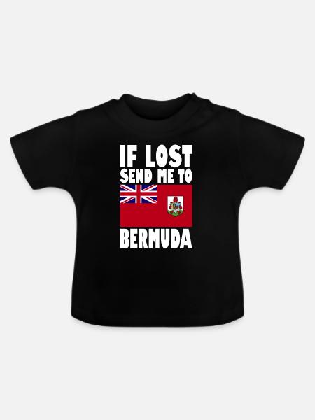 Bermuda Flagge Spruch - Baby Bio-T-Shirt mit Rundhals - Schwarz