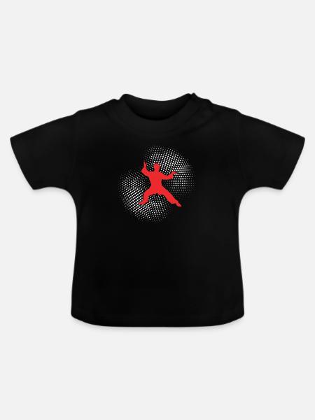 karate - Baby Bio-T-Shirt mit Rundhals - Schwarz