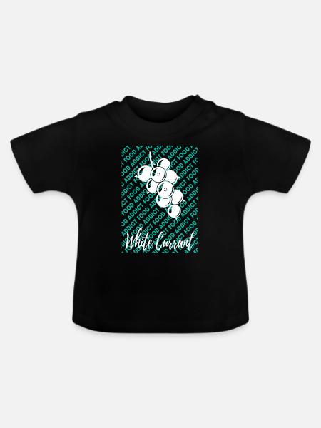 White Currant - Baby Bio-T-Shirt mit Rundhals - Schwarz