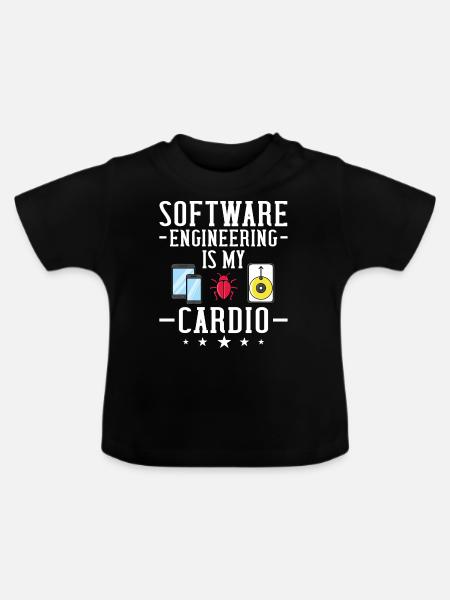 Software Engineering Softwaretechnik Ingenieur - Baby Bio-T-Shirt mit Rundhals - Schwarz