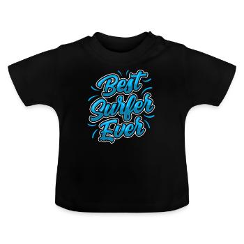 Meilleur surfeur de tous les temps Surfing Surfing - T-shirt bio col rond Bébé - noir - Devant