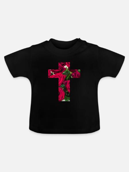 Christentum - Baby Bio-T-Shirt mit Rundhals - Schwarz