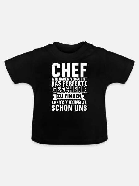 Abteilungsleiter Chef - Baby Bio-T-Shirt mit Rundhals - Schwarz