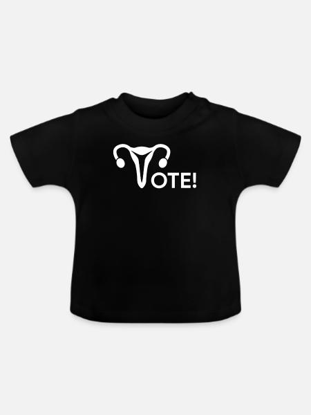 Pro Choice wählen - Baby Bio-T-Shirt mit Rundhals - Schwarz