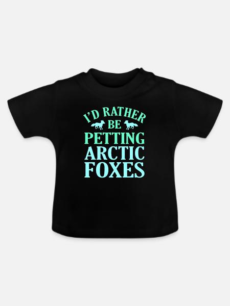 Polarfuchs - Baby Bio-T-Shirt mit Rundhals - Schwarz