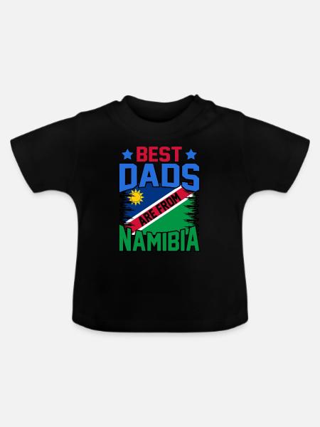 Namibia - Baby Bio-T-Shirt mit Rundhals - Schwarz