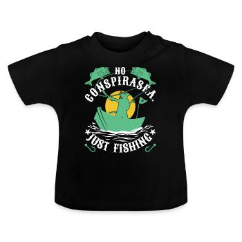 Conspiration pirat - T-shirt bio col rond Bébé - noir - Devant