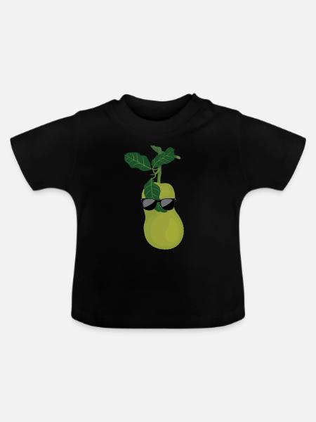 Jackfrucht - Baby Bio-T-Shirt mit Rundhals - Schwarz
