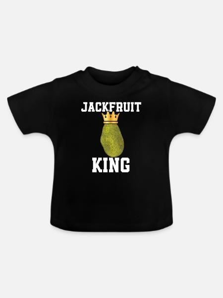 Jackfrucht König - Baby Bio-T-Shirt mit Rundhals - Schwarz