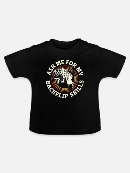 Parkour Freerunning Traceur - Baby Bio-T-Shirt mit Rundhals - Schwarz