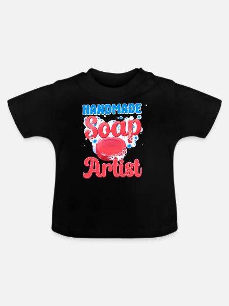 Soap Making Crafting Handmade Soap - Baby Bio-T-Shirt mit Rundhals - Schwarz