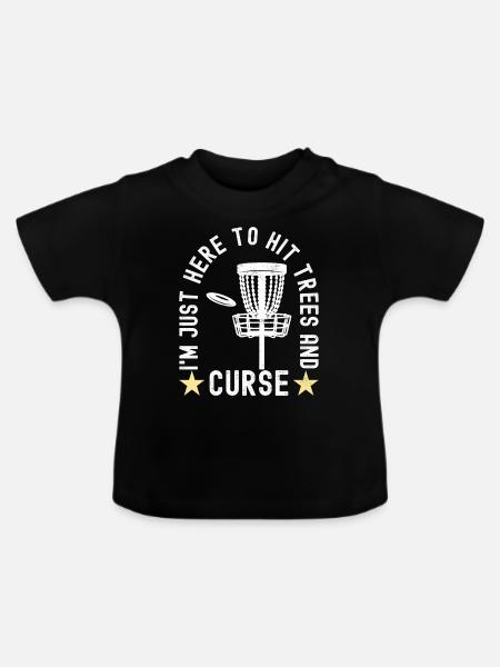 Disc Golf Disc Golfer - Baby Bio-T-Shirt mit Rundhals - Schwarz