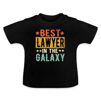 Meilleur avocat de tous les temps Cadeau d’avocat - T-shirt bio col rond Bébé - noir - Devant