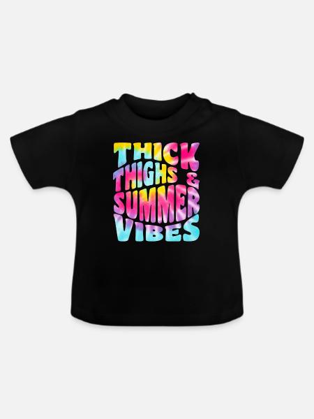 Sommer - Baby Bio-T-Shirt mit Rundhals - Schwarz