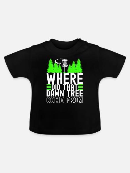 Disc Golf Disc Golfer - Baby Bio-T-Shirt mit Rundhals - Schwarz