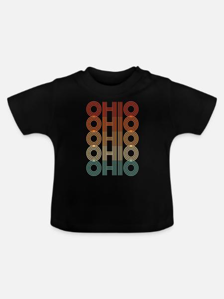 Ohio Einwohner Geschenk - Baby Bio-T-Shirt mit Rundhals - Schwarz