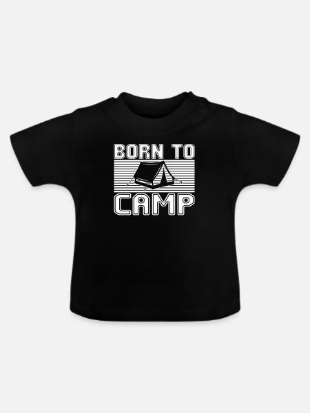 Campen - Baby Bio-T-Shirt mit Rundhals - Schwarz