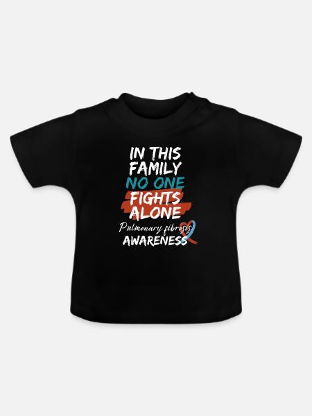 Lungenfibrose ILD Interstitielles Lungenbewusstsein - Baby Bio-T-Shirt mit Rundhals - Schwarz