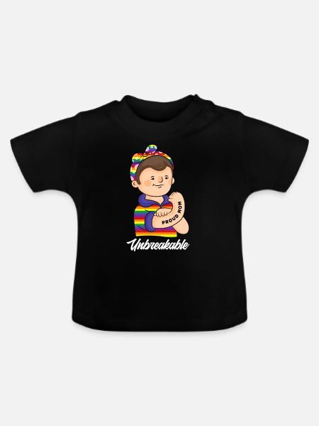LGBT Pride LGBTQ Pride - Baby Bio-T-Shirt mit Rundhals - Schwarz