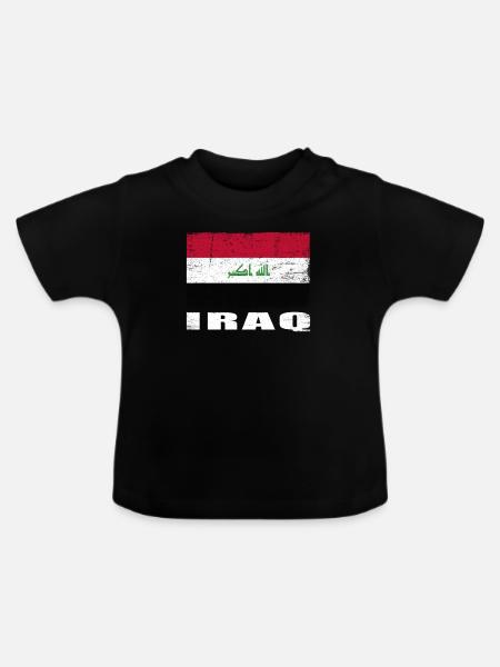 Ads Flagge Grunge Ads Fahne - Baby Bio-T-Shirt mit Rundhals - Schwarz