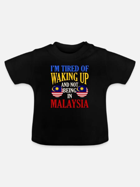 Malaysia - Baby Bio-T-Shirt mit Rundhals - Schwarz
