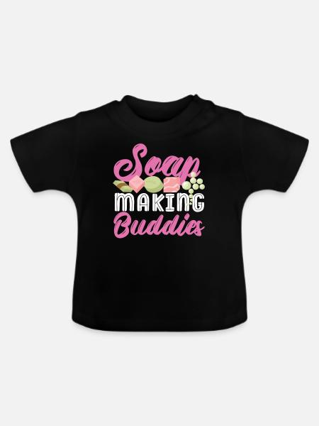 Soap Making Crafting Soap Making - Baby Bio-T-Shirt mit Rundhals - Schwarz