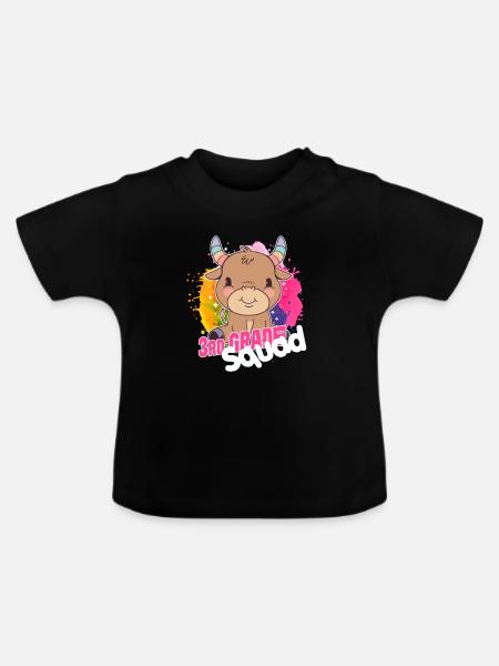 3rd Grade Squad - Third Grader - Baby Organic T-Shirt with Round Neck - black