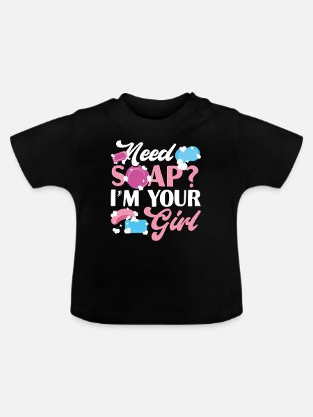 Soap Making Crafting Need Soap? - Baby Bio-T-Shirt mit Rundhals - Schwarz