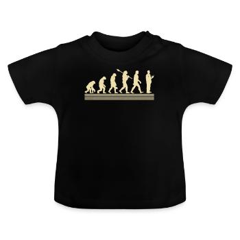 Évolution du pharmacien - T-shirt bio col rond Bébé - noir - Devant