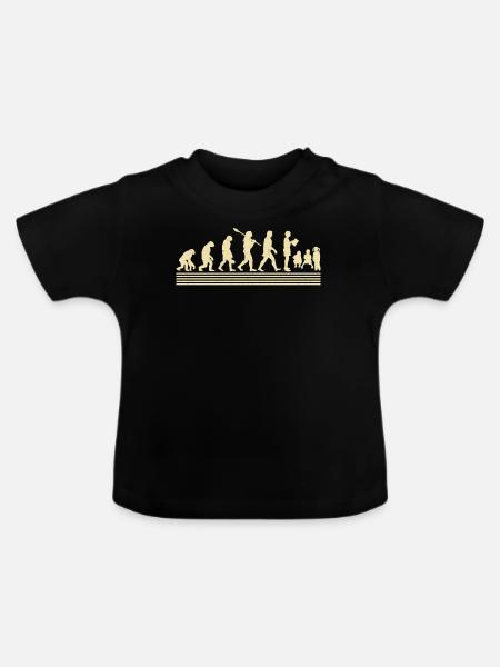 Entwicklung Der Vorschullehrer - Baby Bio-T-Shirt mit Rundhals - Schwarz