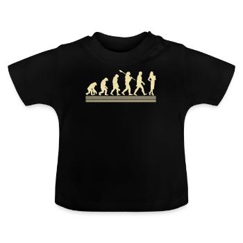 Assistante du Directoire Evolution - T-shirt bio col rond Bébé - noir - Devant